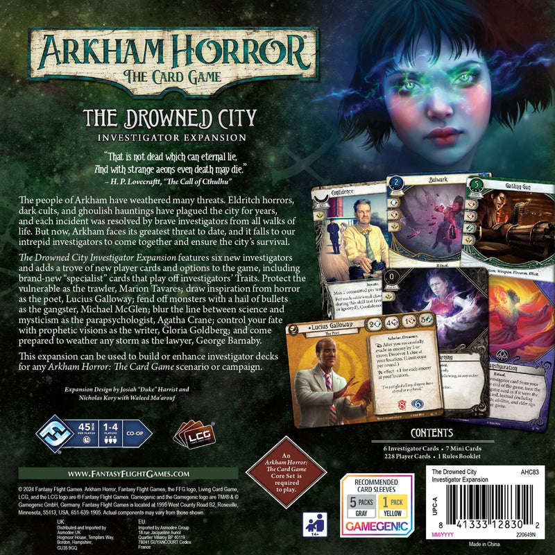 Arkham Horror: The Card Game – The Drowned City Investigator Expansion (PRE-ORDER)