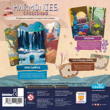 Harmonies: Crescendo – back of box