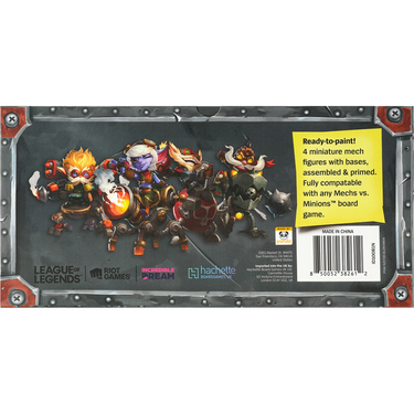 Mechs vs. Minions: Unpainted Miniatures Set – box back