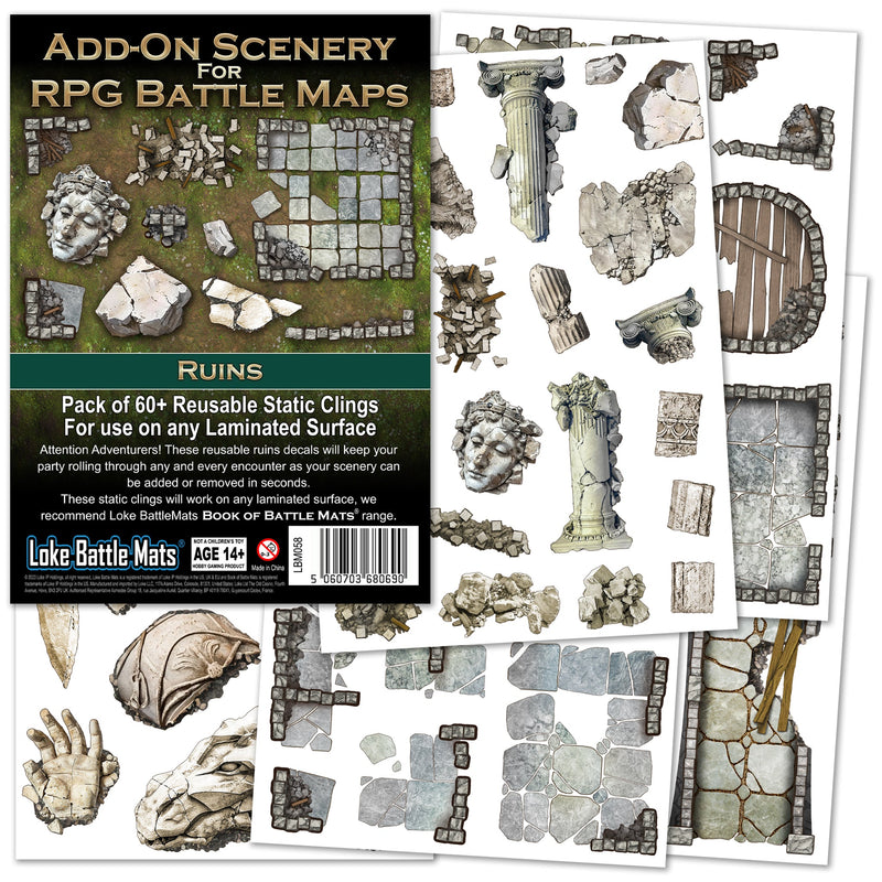 Add-On Scenery for RPG Maps: Ruins (PRE-ORDER)