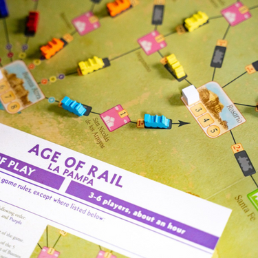 Age of Rail: Allegheny & La Pampa Expansion Maps - Thirsty Meeples