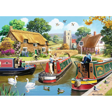 A Busy Day on the Canal