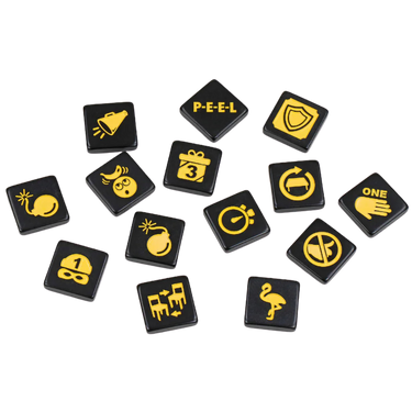 Bananagrams Party game set with letter tiles and game pieces for fun word-building party activities.
