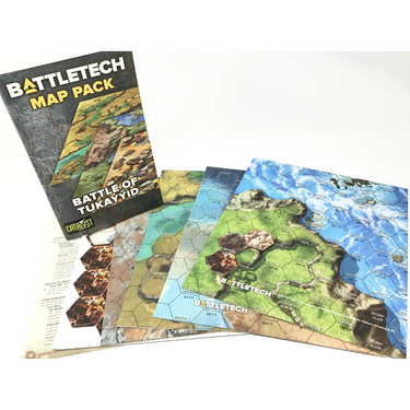 BattleTech Map Pack Battle for Tukayyid war game terrain with detailed map layout from Catalyst Game Labs.
