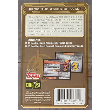 BattleTech: Alpha Strike - Succession Wars Cards
