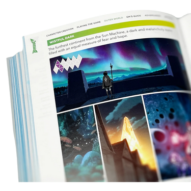 Cover image of "Break!! RPG: Core Rules" tabletop role-playing game by Grey Wizard Press, featuring vibrant fantasy artwork.