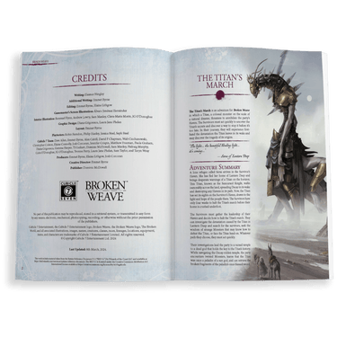 Broken Weave RPG: GM Screen - Thirsty Meeples