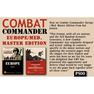 Combat Commander: Europe/Med. – 20th Anniversary Edition (PRE-ORDER) - Thirsty Meeples