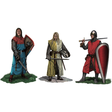Pendragon RPG: The Boy King - knight illustrations