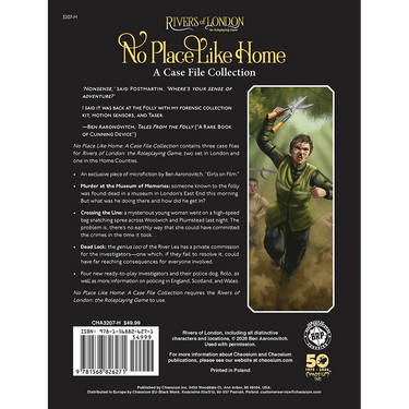 Rivers of London RPG: No Place Like Home - back cover