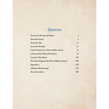 Pendragon RPG: The Arthurian Companion - contents