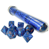 Lab Dice Set: Borealis Midnight/copper - Thirsty Meeples