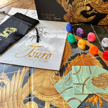 Tsuro 20th Anniversary Edition set up for play