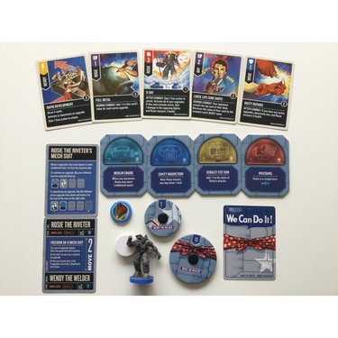 Rosie the Riveter components and cards