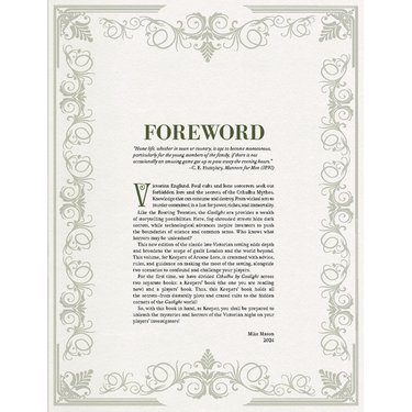 Call of Cthulhu RPG: Cthulhu by Gaslight Keepers' Guide - Thirsty Meeples