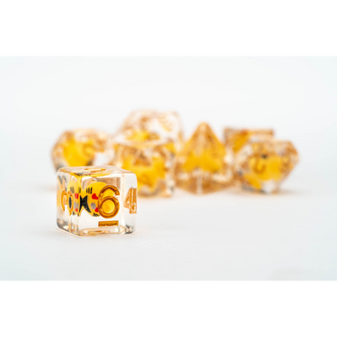 Cat Dice 16mm Resin Poly Dice Set - Thirsty Meeples