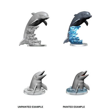 Deep Cuts Miniatures: Dolphins - Thirsty Meeples