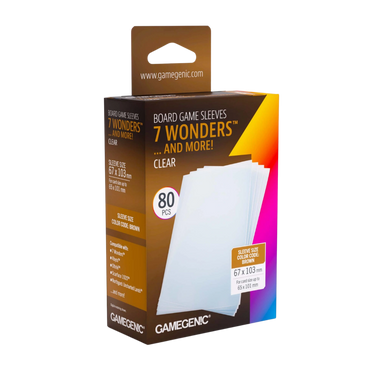 Board Game Sleeves: 7 Wonders Clear (PRE-ORDER)