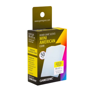 Board Game Sleeves: Mini American Clear (PRE-ORDER)