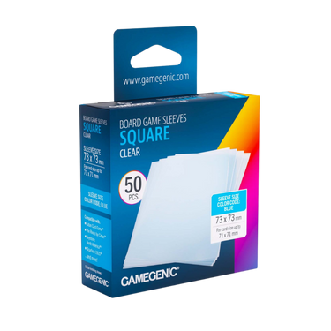 Board Game Sleeves: Square Clear