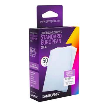 Board Game Sleeves: Standard European Clear