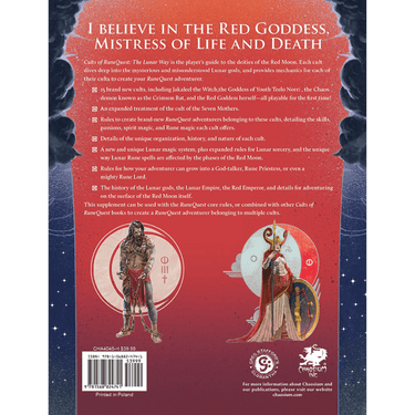 Cults of RuneQuest RPG: The Lunar Way - Thirsty Meeples