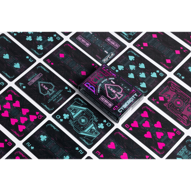Cyberpunk Cybercity Playing Cards