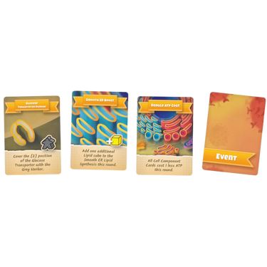 Cytosis cell biology strategy game box by Genius Games, featuring colorful illustrations of cellular components on the cover.