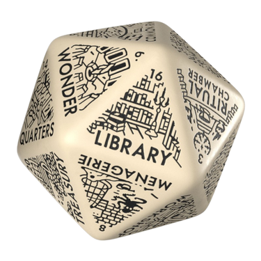 Dungeon Generator Die: Beige/Black