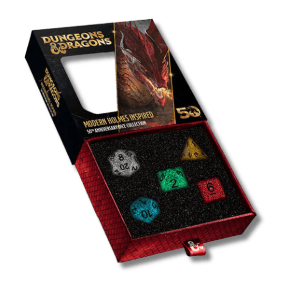 D&D 50th Anniversary Modern Holmes Inspired Dice Set (PRE-ORDER)