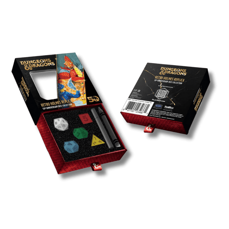 D&D 50th Anniversary Retro Holmes Replica Dice Set (PRE-ORDER)