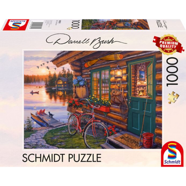 Darrell Bush: Lakeside Cabin with Bike