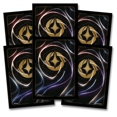 Disney Lorcana TCG card sleeves with Lorcana brand artwork, designed for trading card game protection by Ravensburger.