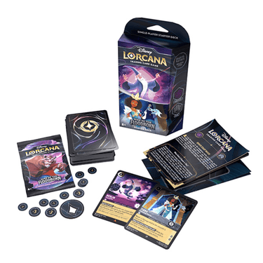 Disney Lorcana TCG: Rise of the Floodborn - Starter Deck (Amethyst & Steel)