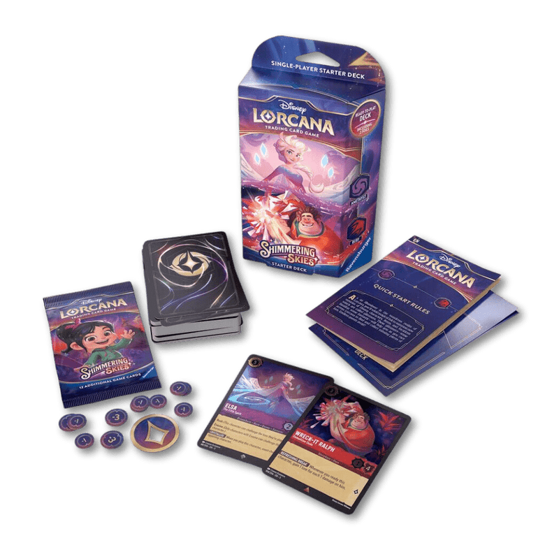 Disney Lorcana TCG: Shimmering Skies Starter Deck (Amethyst & Ruby)