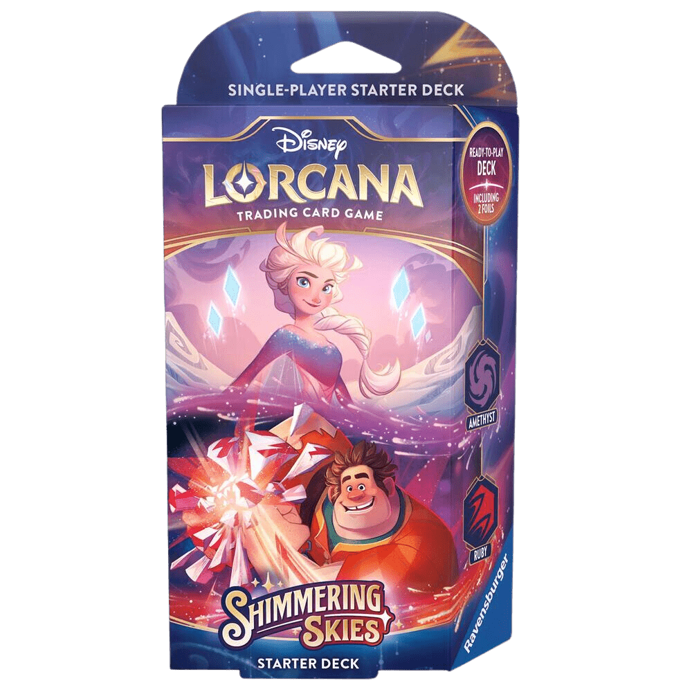 Disney Lorcana TCG: Shimmering Skies Starter Deck (Amethyst & Ruby)