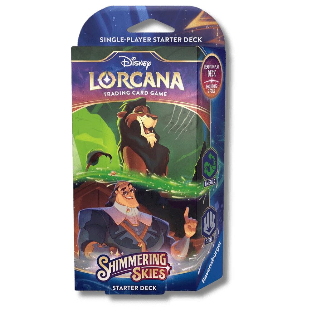 Disney Lorcana TCG: Shimmering Skies Starter Deck (Emerald & Steel)