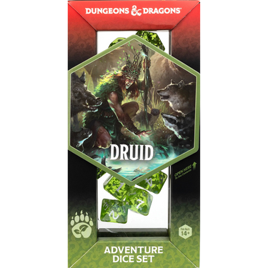 Dungeons & Dragons Adventure Dice Set - Druid (Green) (PRE-ORDER) - Thirsty Meeples