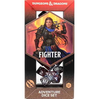 Dungeons & Dragons Adventure Dice Set - Fighter (Red) - Thirsty Meeples