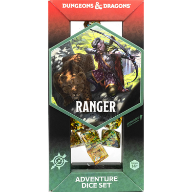 Dungeons & Dragons Adventure Dice Set - Ranger (Green/Multicolour) (PRE-ORDER) - Thirsty Meeples