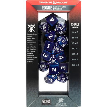 Dungeons & Dragons Adventure Dice Set - Rogue (Purple) - Thirsty Meeples
