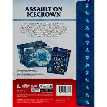Dungeons & Dragons RPG: World of Warcraft Icecrown Citadel Adventure Map Pack (PRE-ORDER)