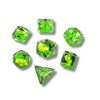 Dragon Storm Inclusion Resin Dice Set: Green Dragon