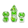 Dragon Storm Inclusion Resin Dice Set: Green Dragon