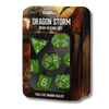 Dragon Storm Silicone Dice Set: Green Dragon Scales