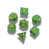 Dragon Storm Silicone Dice Set: Green Dragon Scales