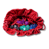 Dragon Storm Velvet Compartment Dice Bag: Red Dragon Scales