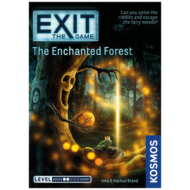 Cover image of EXIT: The Enchanted Forest family game by KOSMOS, featuring enchanted forest scene and game title.
