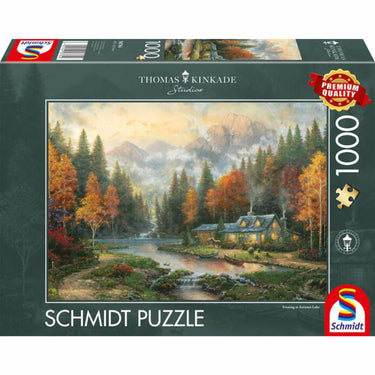 Thomas Kinkade: Evening at Autumn Lake