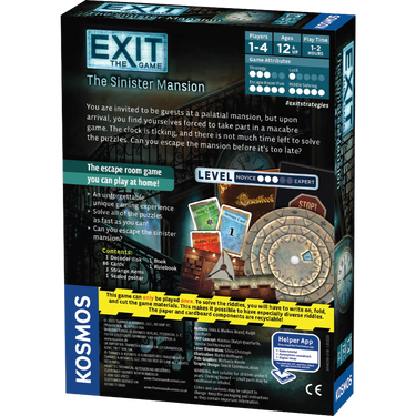 EXIT: The Sinister Mansion - Thirsty Meeples
